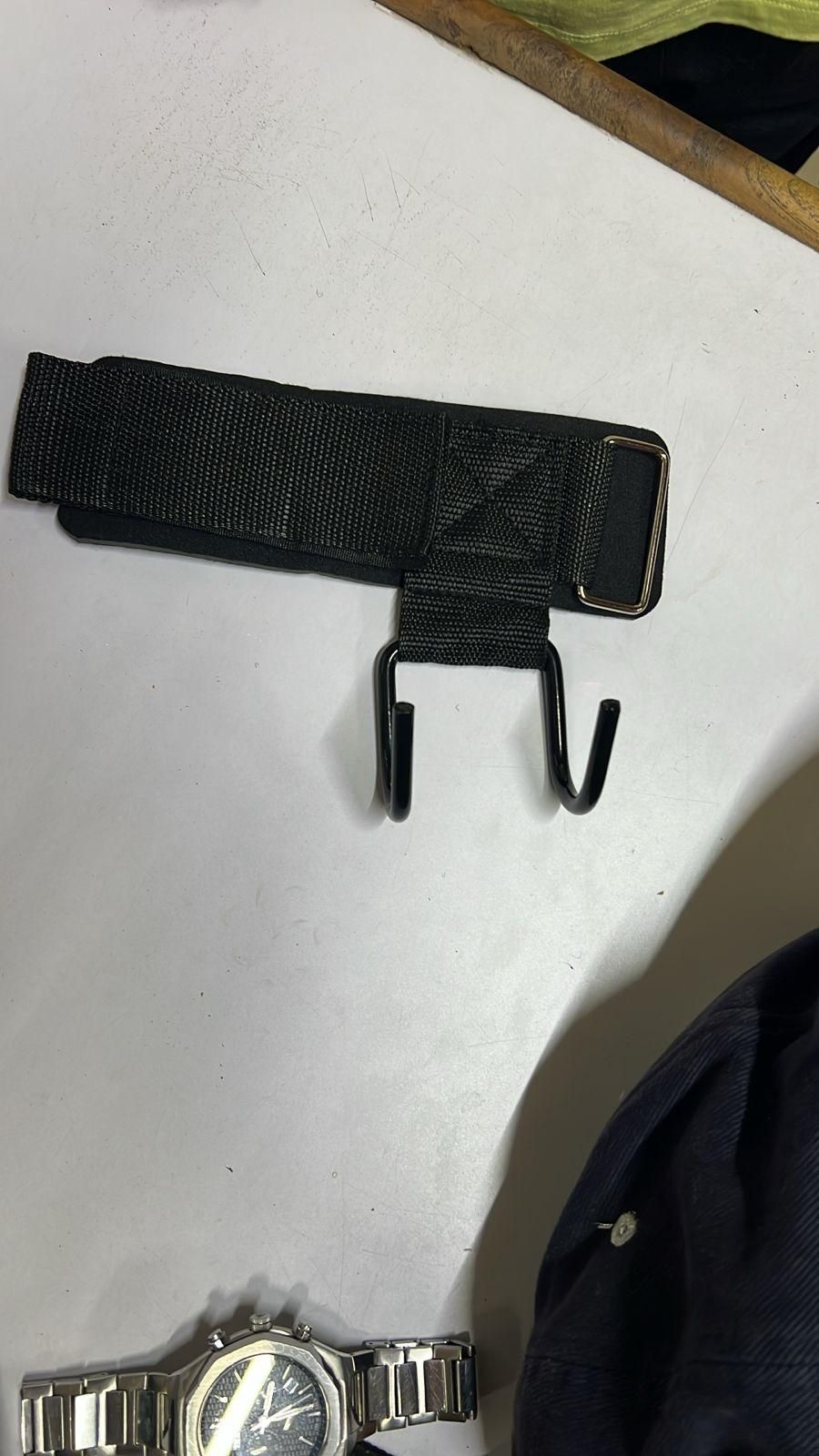 DRIPMINT Weight Lifting Rod Hooks Wrist Support (Pair of 1)