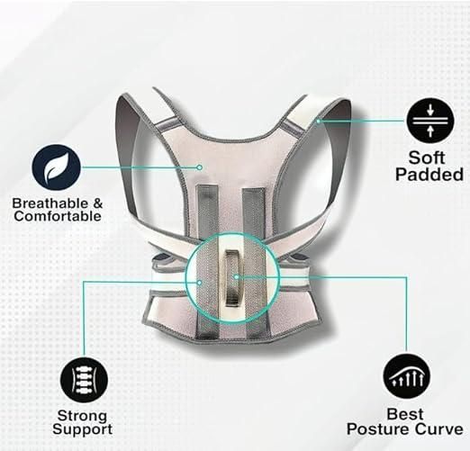 DRIPMINT Posture Corrector Comfortable support Soft shoulder straps reduce friction.