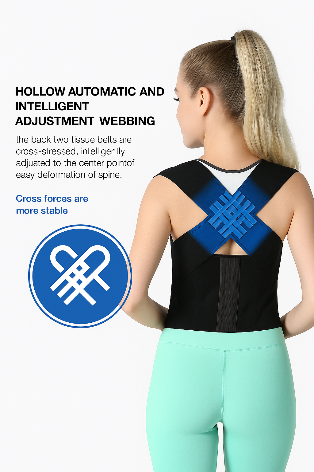 Adjustable Back Posture Corrector/ Slouching Relieve Pain Belt Women Men