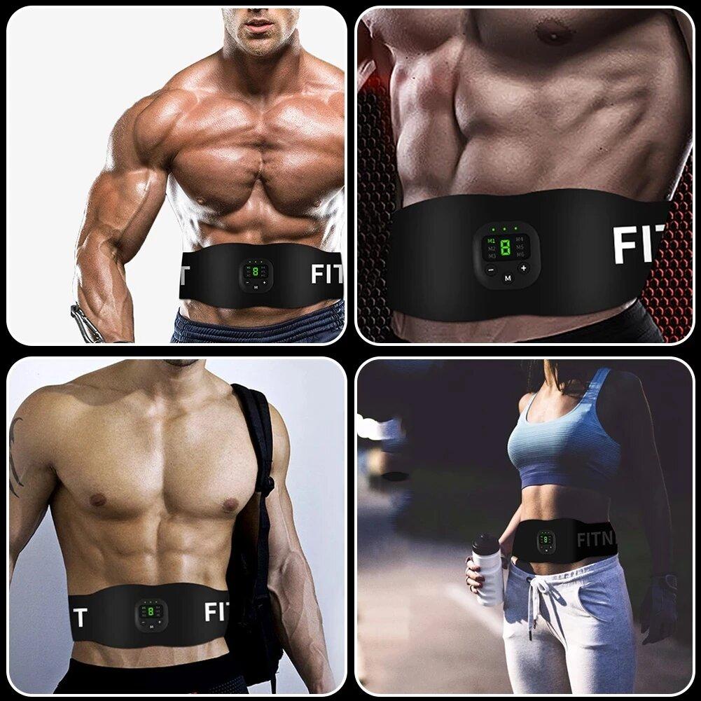 DRIPMINT Electronic Abdominal Muscle Stimulator Smart Fitness Ab Belt