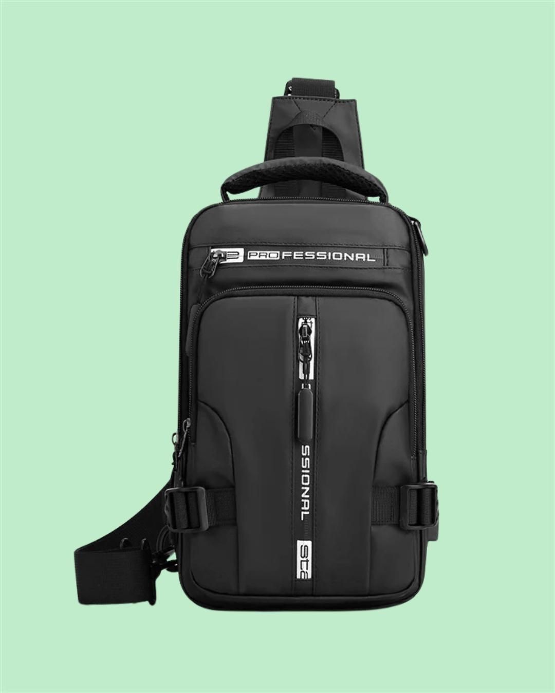DRIPMINT Sling Bag with USB Charging Port