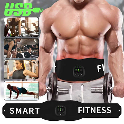 DRIPMINT Electronic Abdominal Muscle Stimulator Smart Fitness Ab Belt