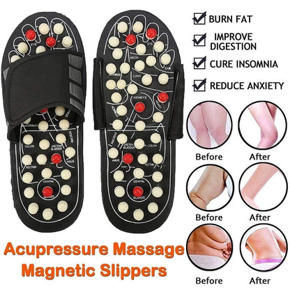 DRIPMINT Acupressure and Magnetic Therapy Paduka Slippers for Full Body Blood Circulation For Men and Women