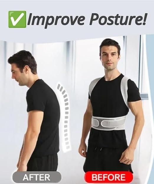 DRIPMINT Posture Corrector Comfortable support Soft shoulder straps reduce friction.
